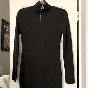 Black sweater dress